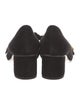 Gucci Suede Fringe Trim Accent Pumps