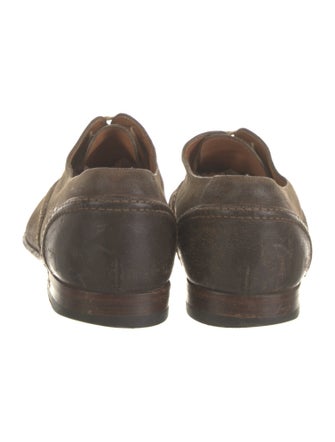 Gucci Bamboo Accent Suede Oxfords