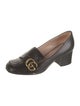 Gucci Double G Logo Leather Pumps