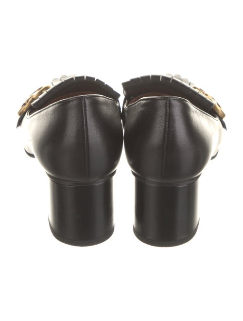 Gucci Double G Logo Leather Pumps