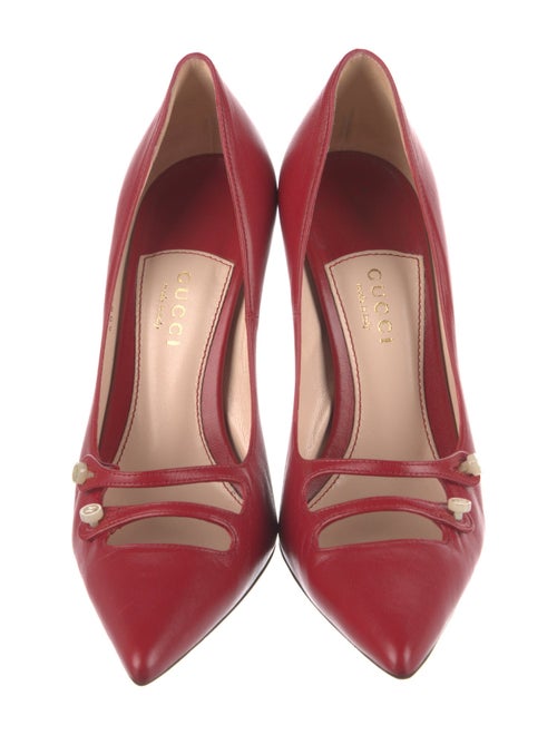 Gucci Interlocking G Logo Leather Pumps