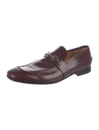 Gucci Horsebit Accent Leather Dress Loafers