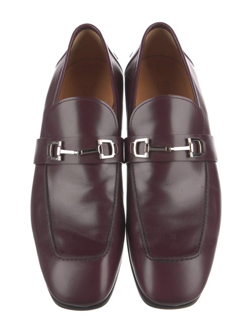 Gucci Horsebit Accent Leather Dress Loafers