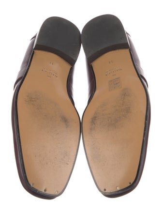 Gucci Horsebit Accent Leather Dress Loafers
