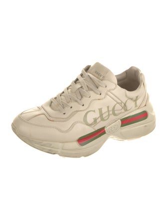 Gucci Web Accent Leather Chunky Sneakers
