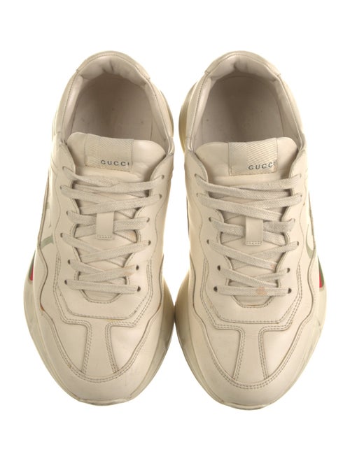 Gucci Web Accent Leather Chunky Sneakers