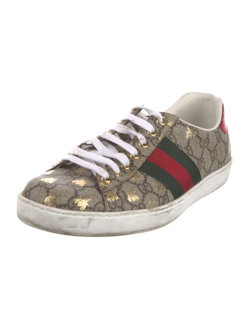 Gucci Web Accent Animal Print Sneakers