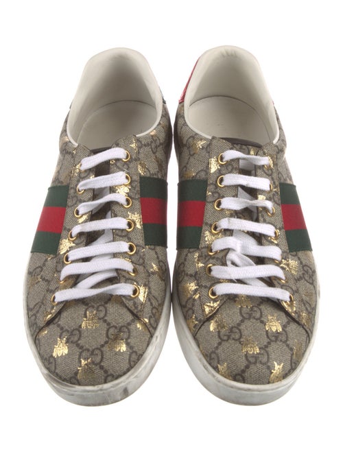 Gucci Web Accent Animal Print Sneakers