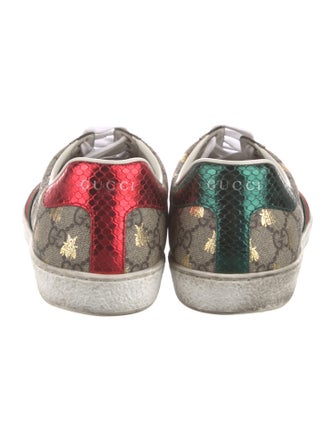 Gucci Web Accent Animal Print Sneakers