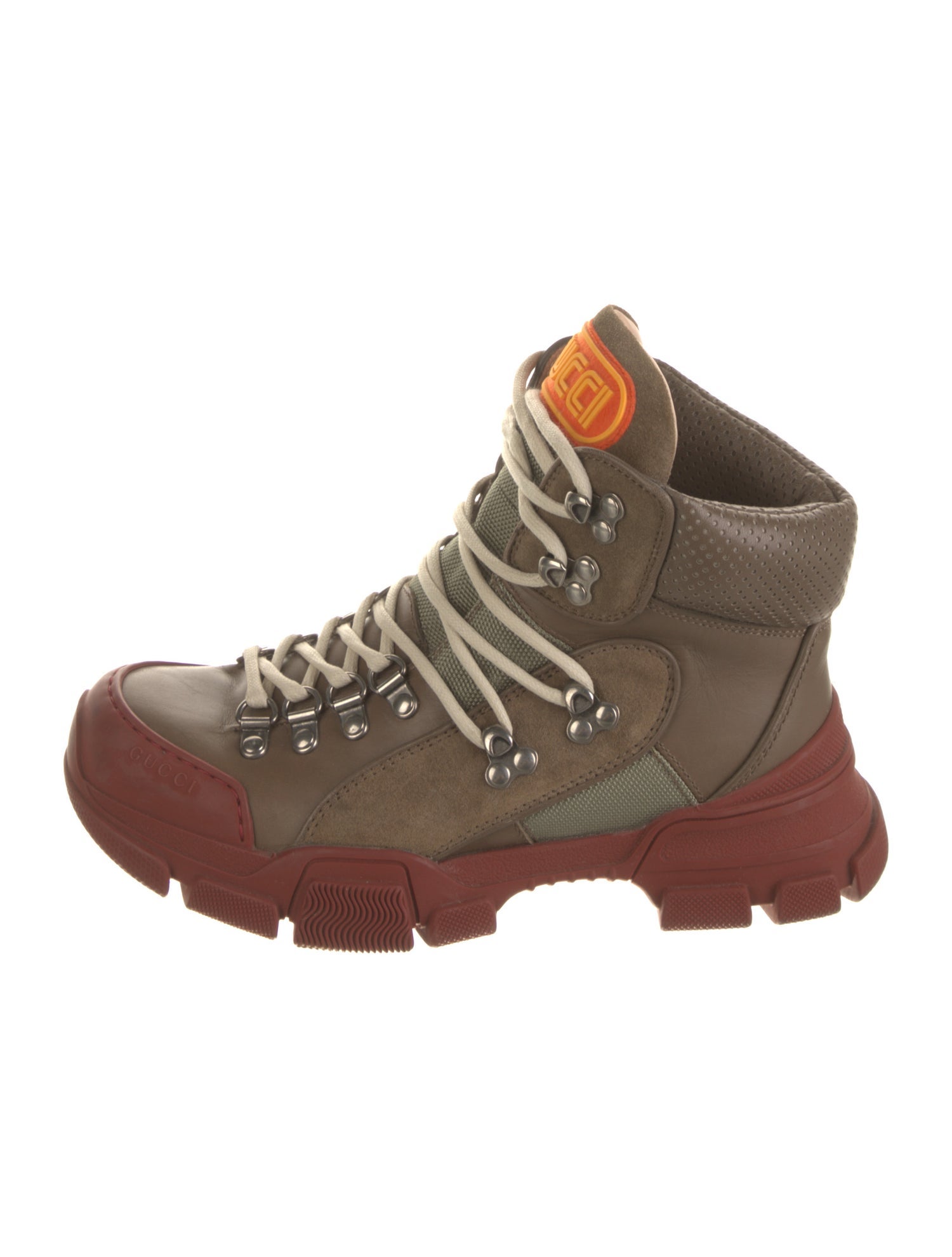 Gucci Leather Hiking Boots