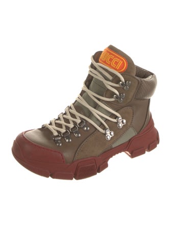 Gucci Leather Hiking Boots