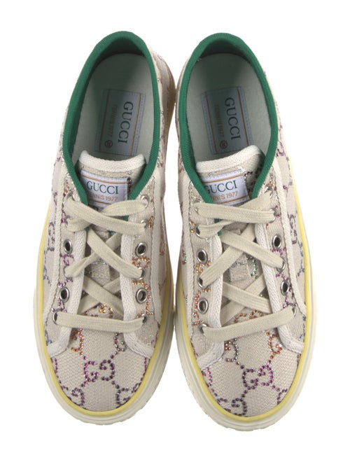 Gucci Printed Crystal Embellishments Sneakers