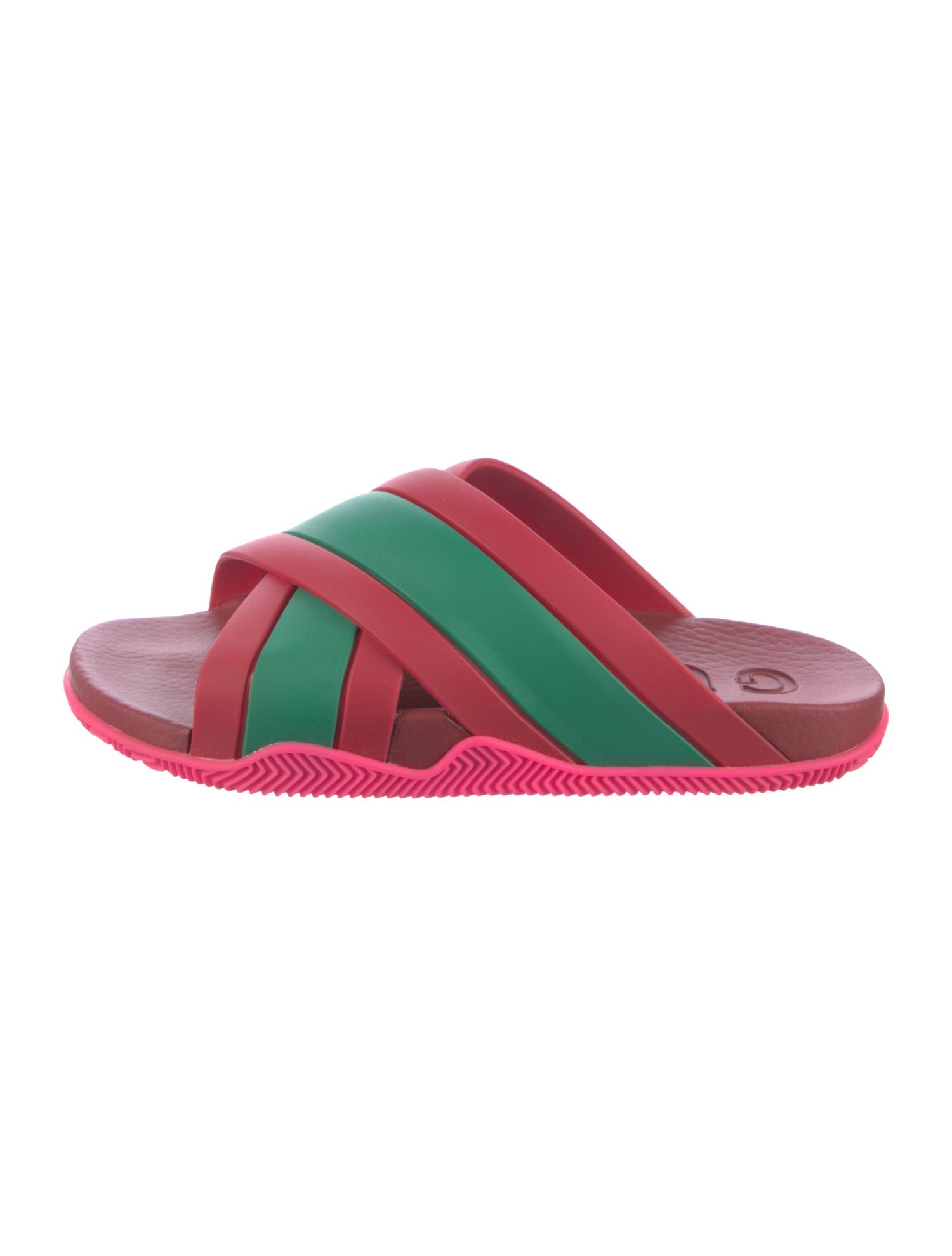 Gucci Web Accent Rubber Slides