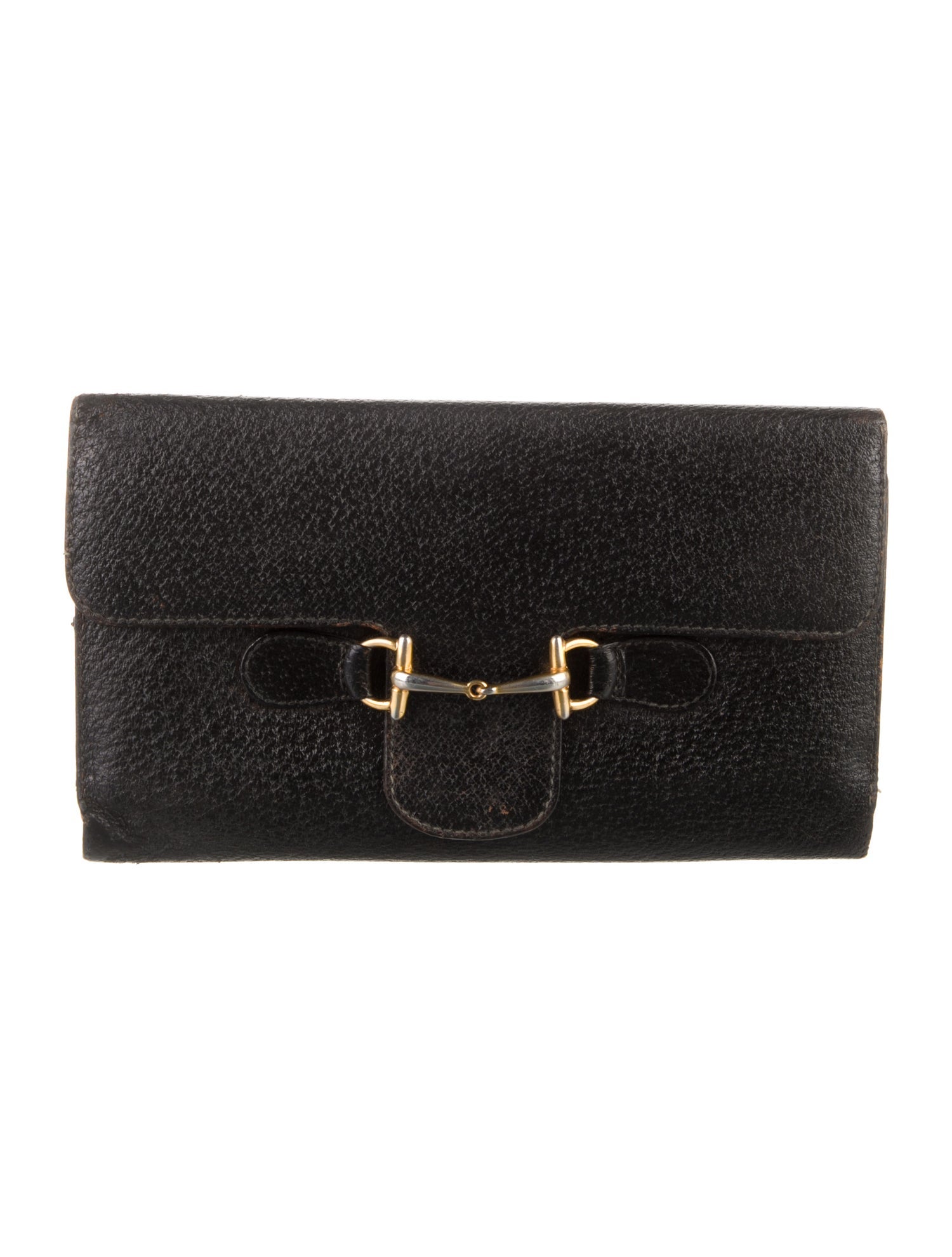 Gucci Horsebit Accent Leather Wallet