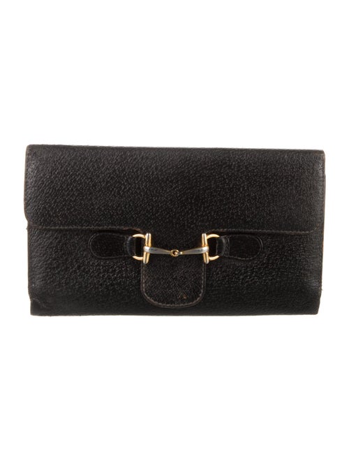 Gucci Horsebit Accent Leather Wallet