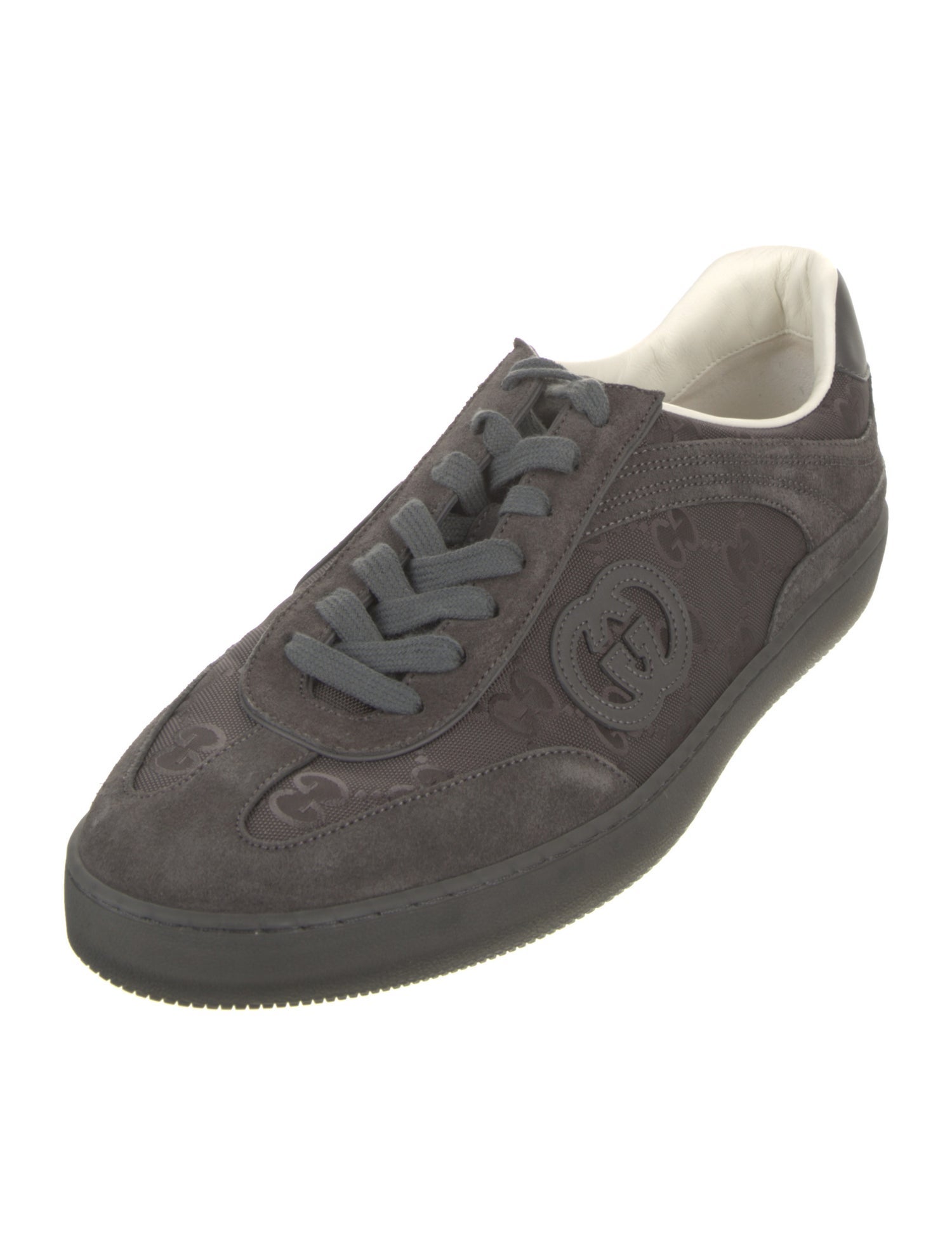 Gucci Interlocking G Logo Leather Sneakers