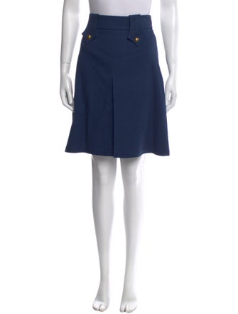 Gucci Pleated Accents Knee-Length Skirt