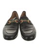 Gucci Web Accent Leather Dress Loafers