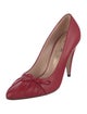 Gucci Leather Bow Accents Pumps