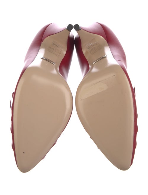 Gucci Leather Bow Accents Pumps