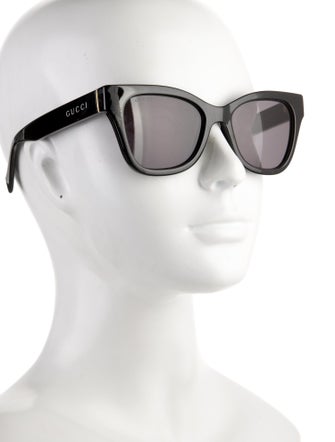 Gucci Signature Logo Wayfarer Sunglasses