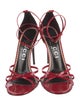 Gucci Patent Leather Sandals
