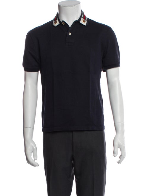 Gucci Web Accent Collar Polo Shirt