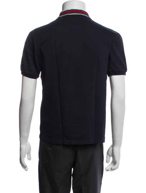 Gucci Web Accent Collar Polo Shirt
