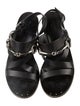 Gucci Horsebit Accent Leather Slingback Sandals