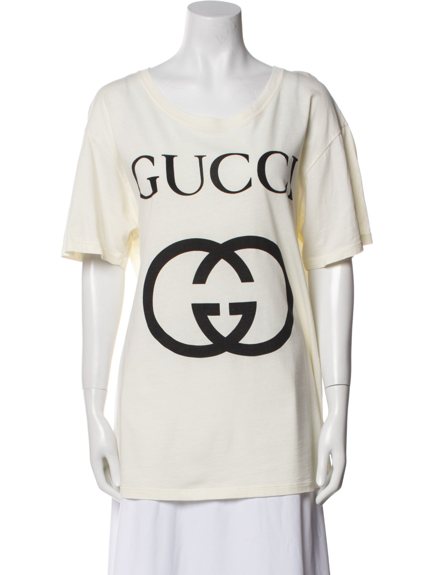 Gucci Interlocking G Logo Scoop Neck T-Shirt