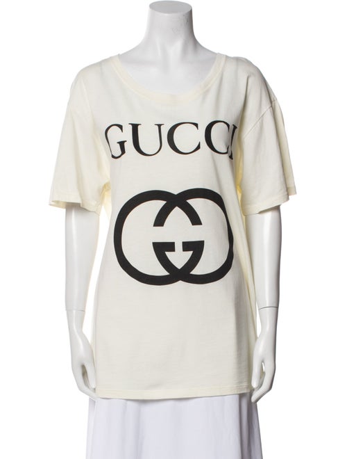 Gucci Interlocking G Logo Scoop Neck T-Shirt