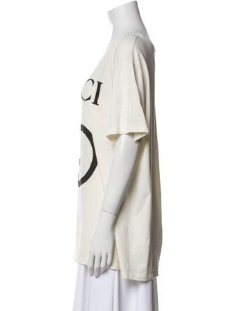 Gucci Interlocking G Logo Scoop Neck T-Shirt