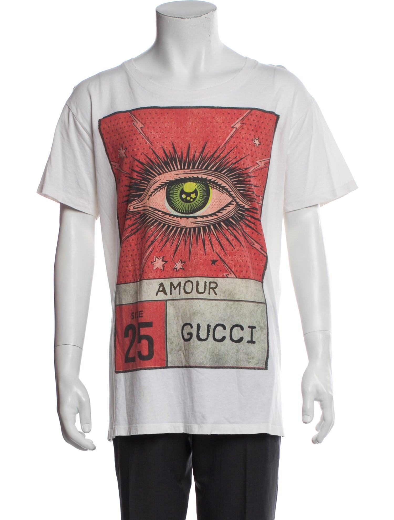Gucci Graphic Print Crew Neck T-Shirt