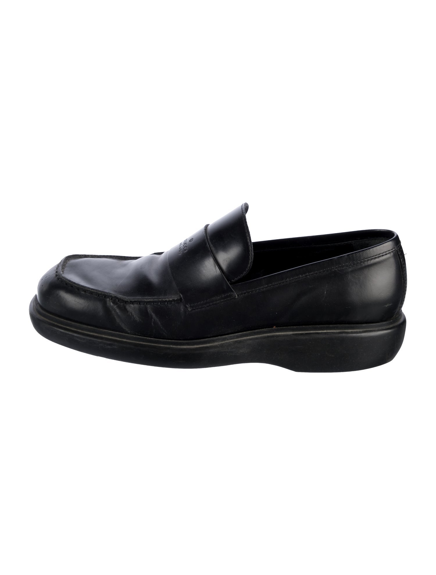 Gucci Vintage Leather Dress Loafers