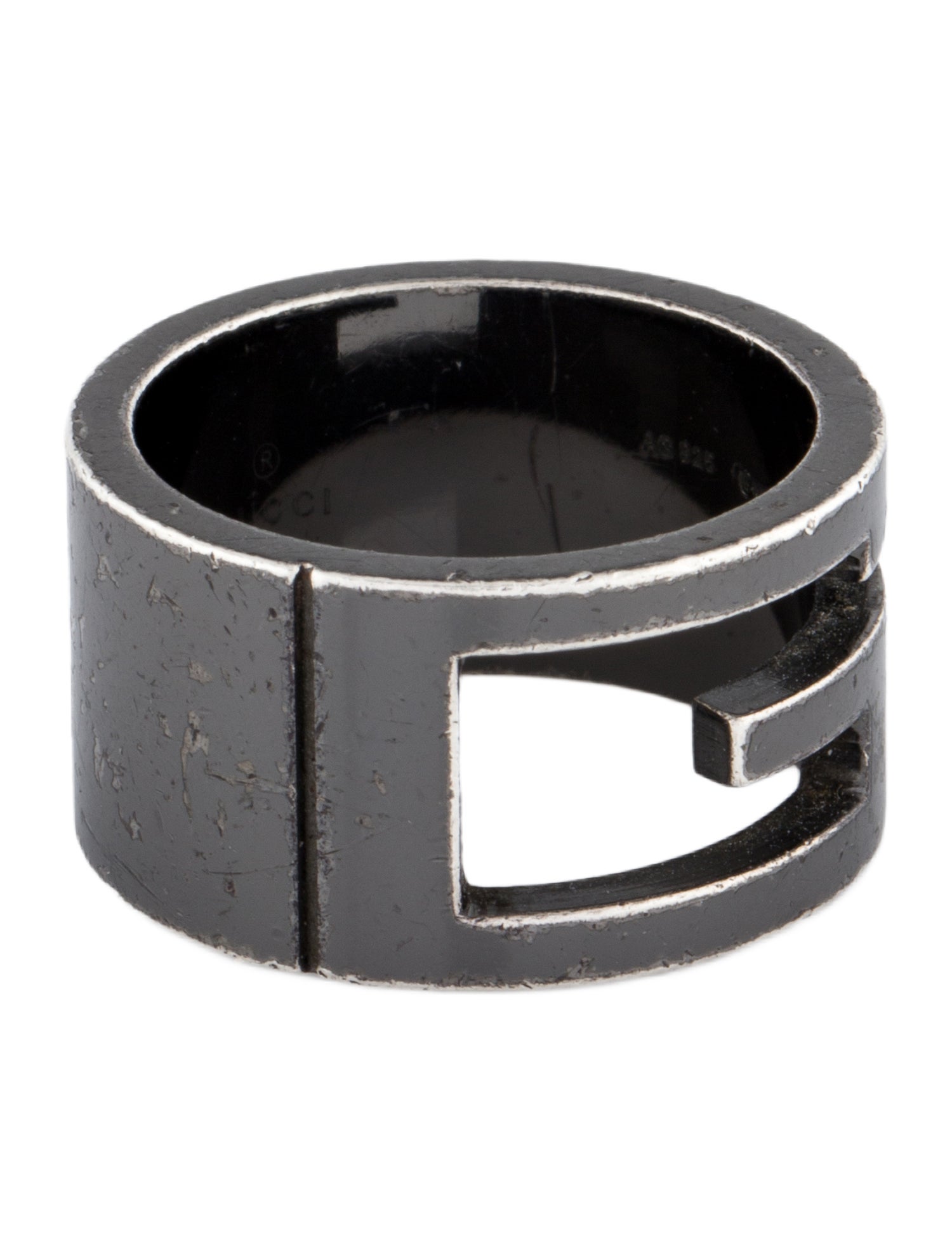 Gucci 'G' Cut Out Band Ring