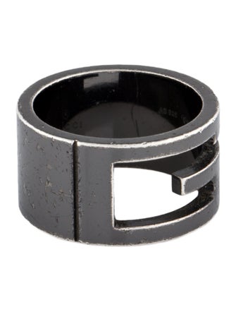 Gucci 'G' Cut Out Band Ring