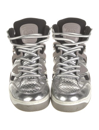 Gucci Interlocking G Logo Leather Sneakers