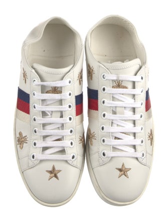 Gucci Sylvie Web Accent Leather Sneakers