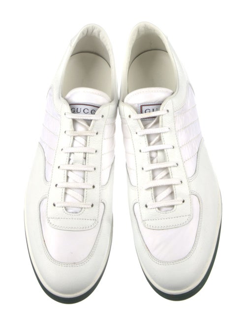 Gucci Web Accent Leather Sneakers