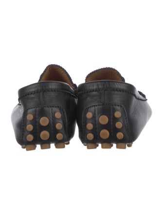 Gucci Web Accent Leather Drivers