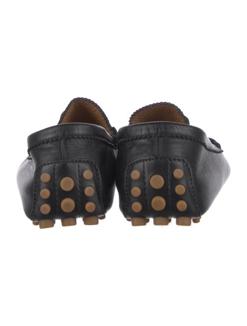 Gucci Web Accent Leather Drivers