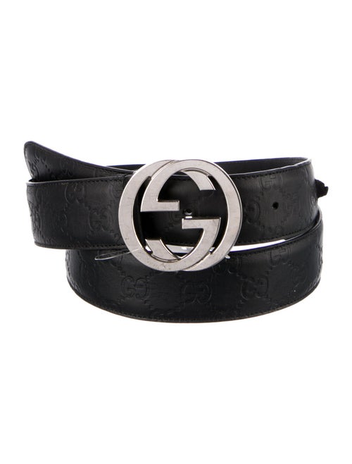 Gucci Interlocking G Logo Leather Waist Belt