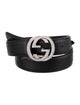 Gucci Interlocking G Logo Leather Waist Belt