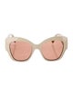 Gucci Double G Logo Oversize Sunglasses