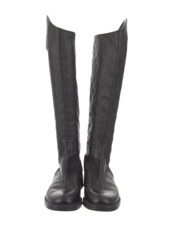 Gucci Leather Riding Boots
