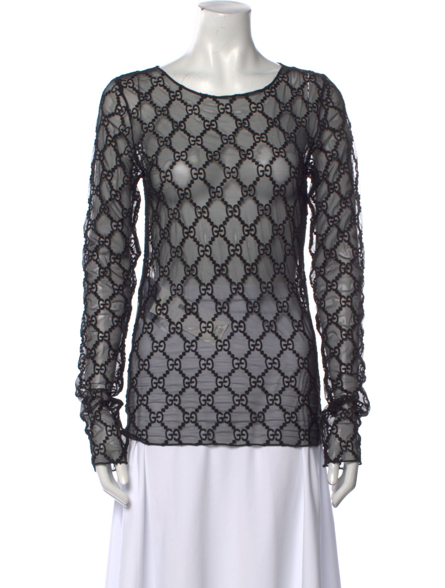 Gucci Printed Bateau Neckline Blouse w/ Tags