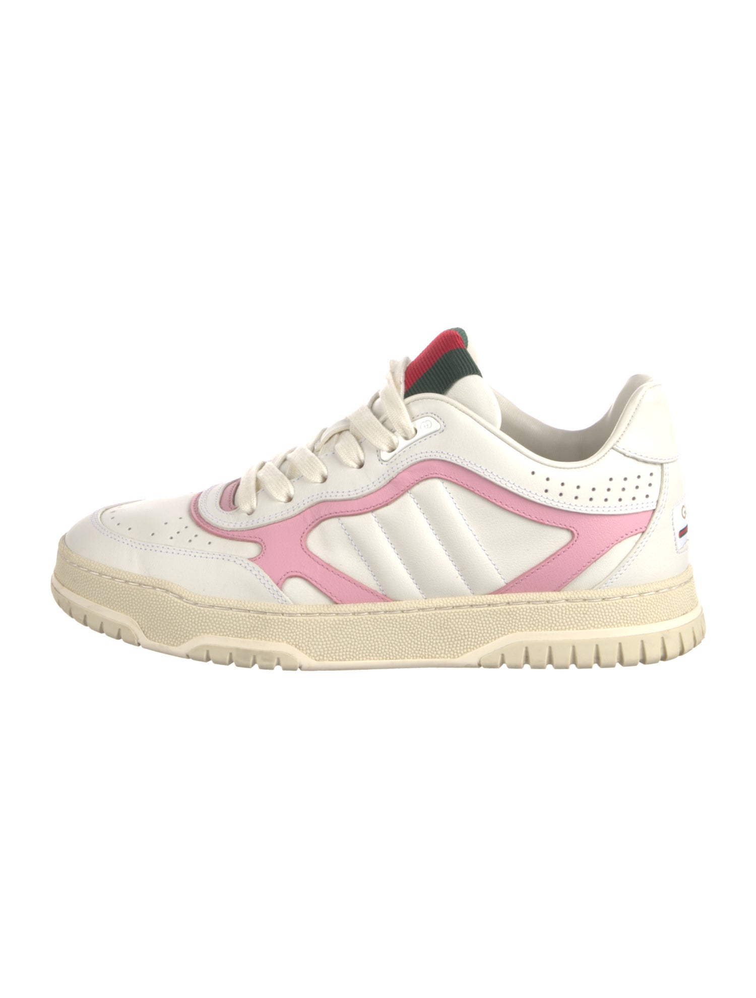 Gucci Web Accent Leather Sneakers