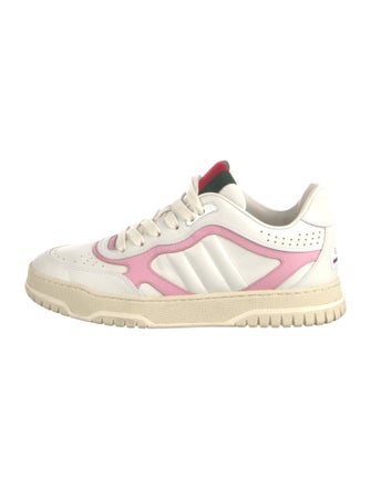 Gucci Web Accent Leather Sneakers