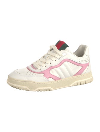 Gucci Web Accent Leather Sneakers