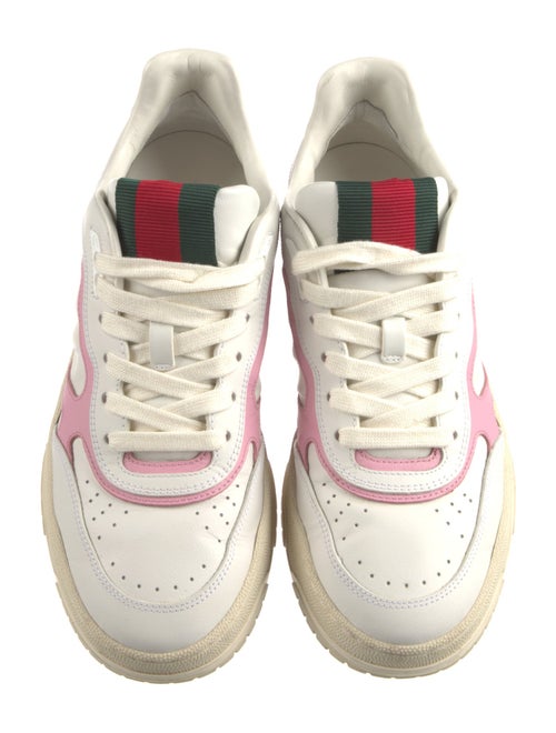 Gucci Web Accent Leather Sneakers